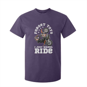 Dirt Bike Boys T Shirt For Kid Funny Forgive Toys I Just Wanna Ride Motocross Rider TS11 Purple Print Your Wear