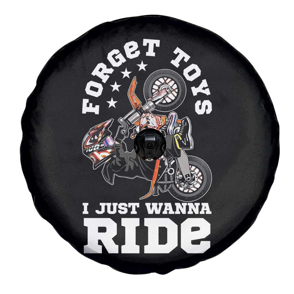 Dirt Bike Boys Spare Tire Cover Funny Forgive Toys I Just Wanna Ride Motocross Rider TS11 Print Your Wear