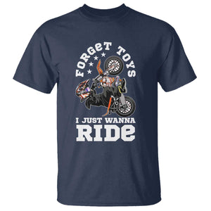 Dirt Bike Boys T Shirt Funny Forgive Toys I Just Wanna Ride Motocross Rider TS11 Navy Print Your Wear