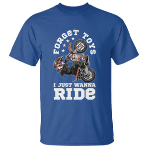 Dirt Bike Boys T Shirt Funny Forgive Toys I Just Wanna Ride Motocross Rider TS11 Royal Blue Print Your Wear