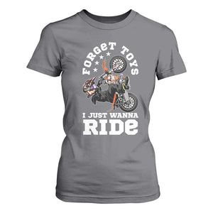 Dirt Bike Boys T Shirt For Women Funny Forgive Toys I Just Wanna Ride Motocross Rider TS11 Charcoal Print Your Wear