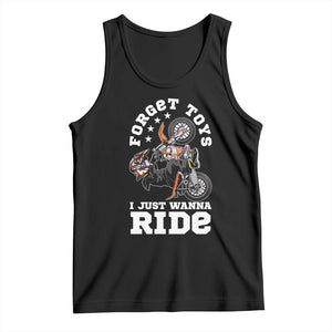 Dirt Bike Boys Tank Top Funny Forgive Toys I Just Wanna Ride Motocross Rider TS11 Black Print Your Wear