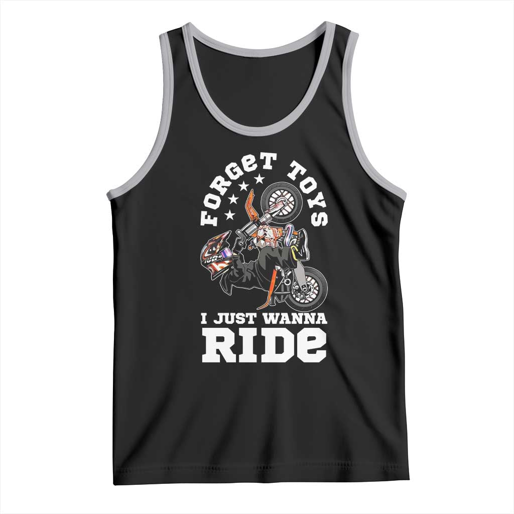 Dirt Bike Boys Tank Top Funny Forgive Toys I Just Wanna Ride Motocross Rider TS11 Black Athletic Heather Print Your Wear