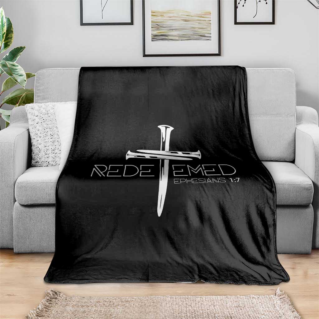 Redeemed Christian Vintage Ephesians Bible Verse Redemption Throw Blanket TS11 Print Your Wear