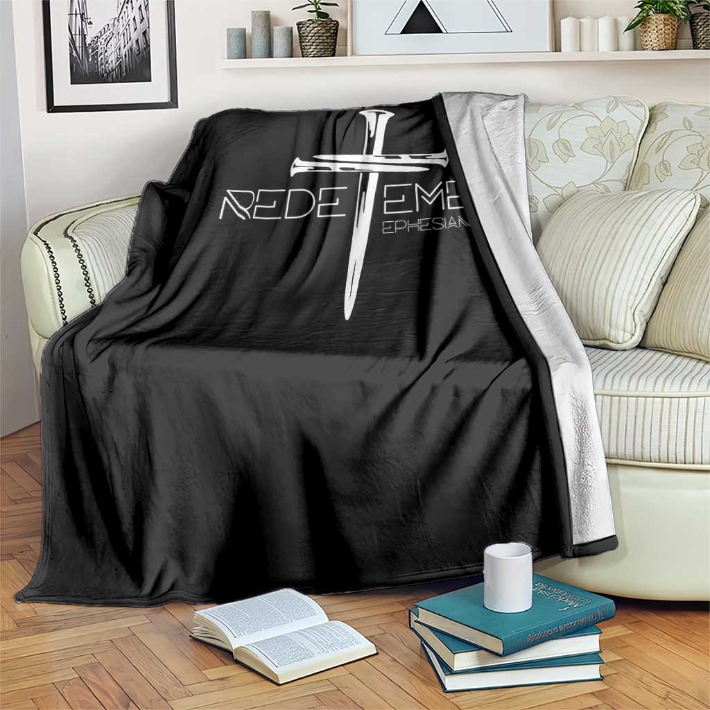 Redeemed Christian Vintage Ephesians Bible Verse Redemption Throw Blanket TS11 Print Your Wear