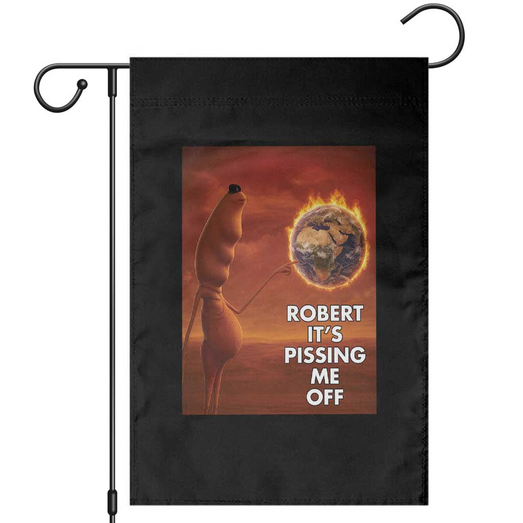 Funny Marcus Garden Flag Robert Its Pissing Me Off Worm Meme TS11 Black Print Your Wear