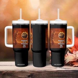 Funny Marcus Tumbler With Handle Robert Its Pissing Me Off Worm Meme TS11 Print Your Wear