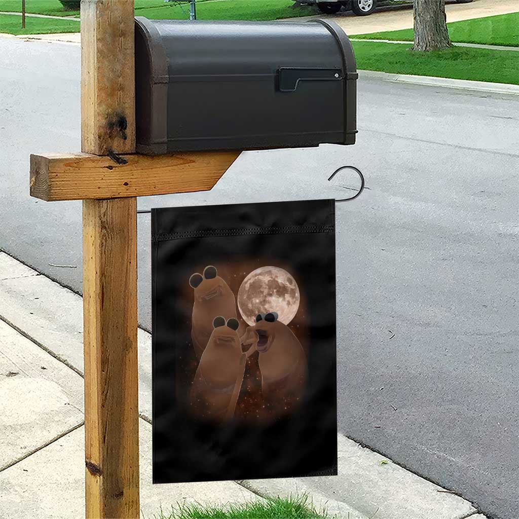 Three Marcus The Worm Moon Garden Flag Funny Weird Cursed Meme TS11 Print Your Wear