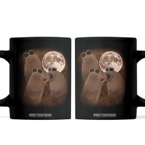 Three Marcus The Worm Moon Coffee Mug Funny Weird Cursed Meme TS11 Black Print Your Wear