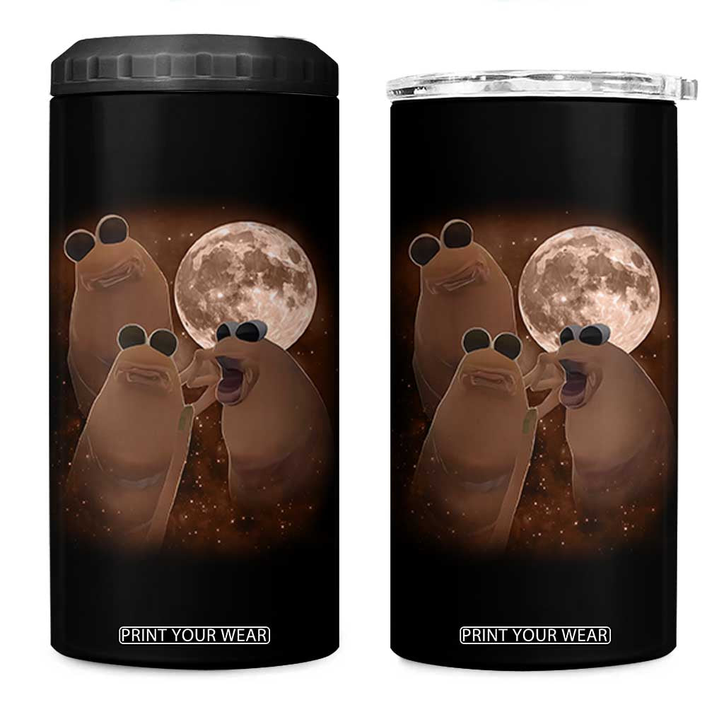 Three Marcus The Worm Moon 4 in 1 Can Cooler Tumbler Funny Weird Cursed Meme TS11 One Size: 16 oz Black Print Your Wear