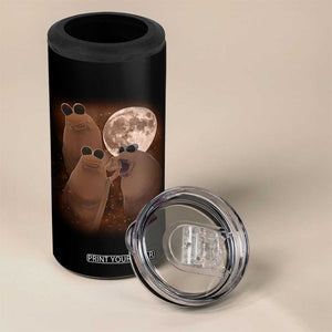 Three Marcus The Worm Moon 4 in 1 Can Cooler Tumbler Funny Weird Cursed Meme TS11 Print Your Wear