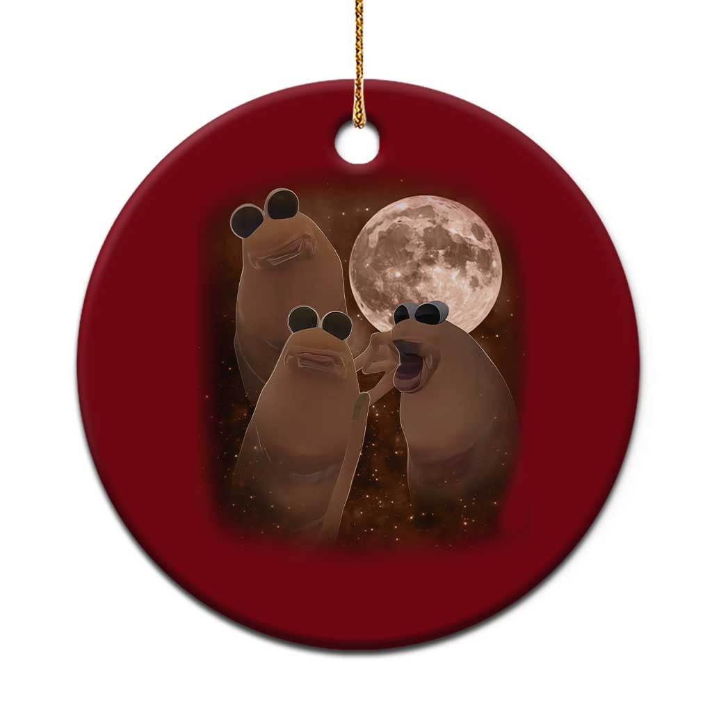 Three Marcus The Worm Moon Ceramic Ornament Funny Weird Cursed Meme TS11 1pc Red Print Your Wear