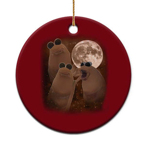 Three Marcus The Worm Moon Ceramic Ornament Funny Weird Cursed Meme TS11 1pc Red Print Your Wear