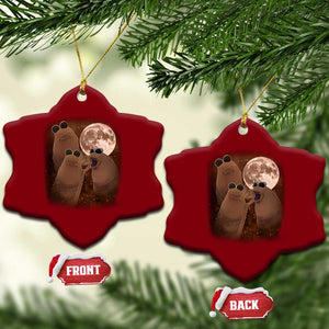 Three Marcus The Worm Moon Ceramic Ornament Funny Weird Cursed Meme TS11 Print Your Wear