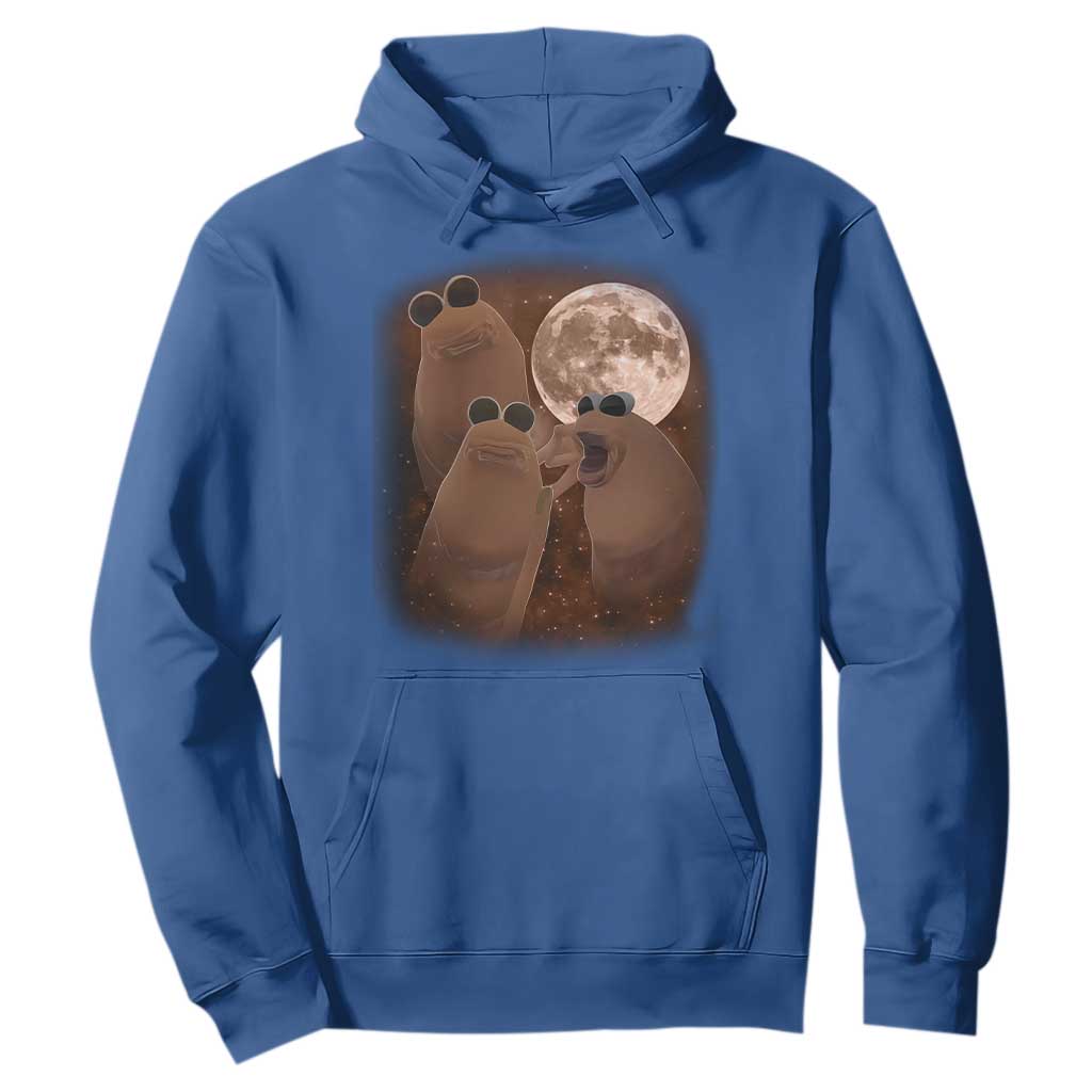 Three Marcus The Worm Moon Hoodie Funny Weird Cursed Meme TS11 Royal Blue Print Your Wear