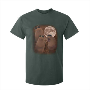 Three Marcus The Worm Moon T Shirt For Kid Funny Weird Cursed Meme TS11 Dark Forest Green Print Your Wear