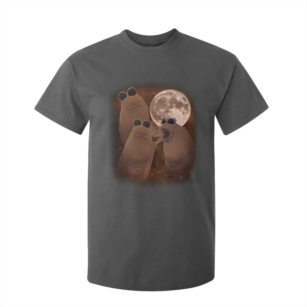 Three Marcus The Worm Moon T Shirt For Kid Funny Weird Cursed Meme TS11 Dark Heather Print Your Wear
