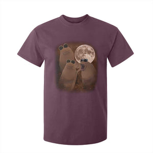 Three Marcus The Worm Moon T Shirt For Kid Funny Weird Cursed Meme TS11 Maroon Print Your Wear