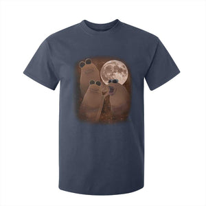 Three Marcus The Worm Moon T Shirt For Kid Funny Weird Cursed Meme TS11 Navy Print Your Wear