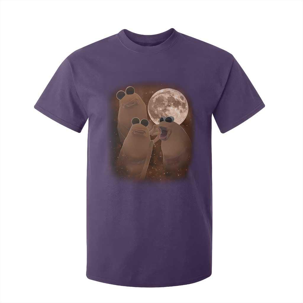 Three Marcus The Worm Moon T Shirt For Kid Funny Weird Cursed Meme TS11 Purple Print Your Wear