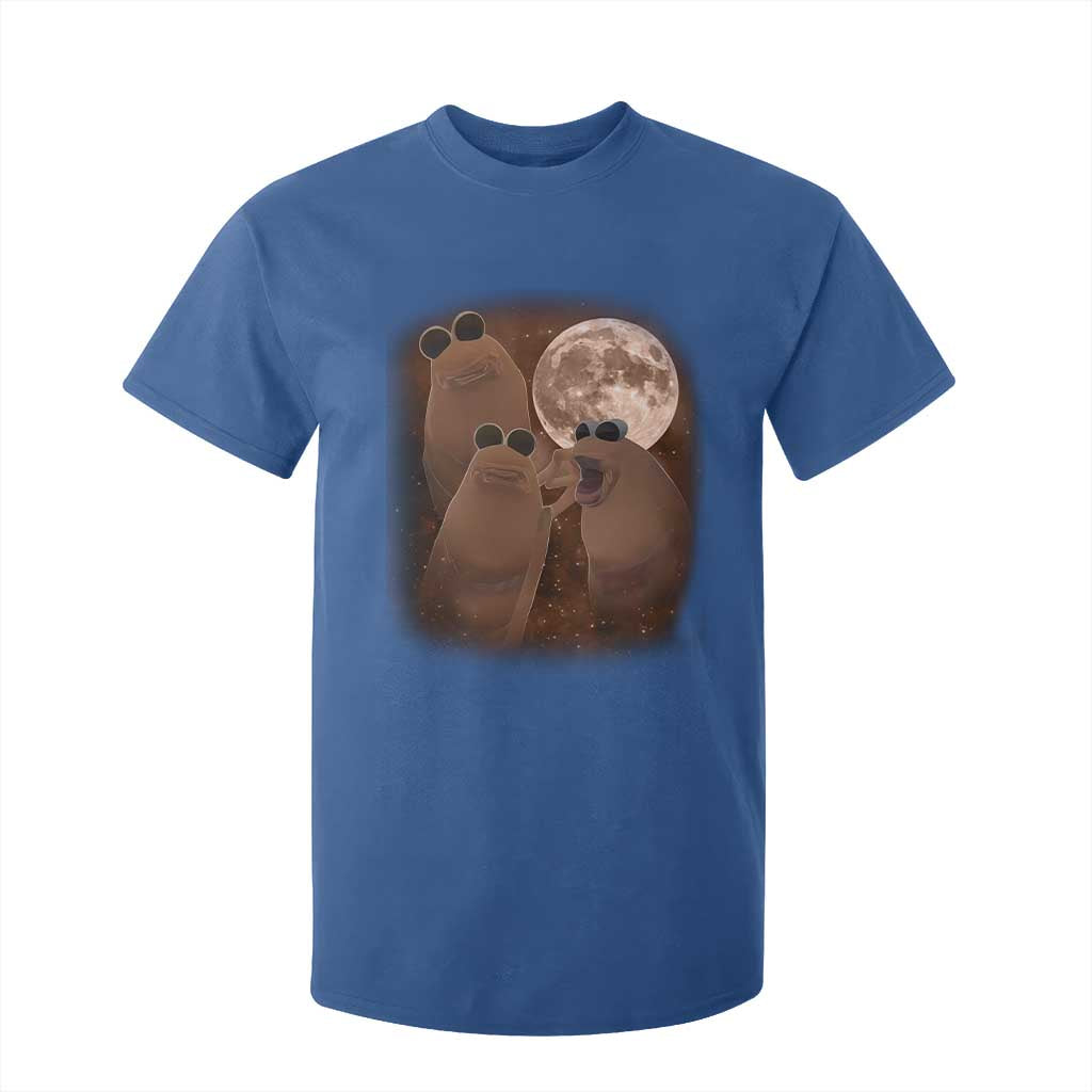 Three Marcus The Worm Moon T Shirt For Kid Funny Weird Cursed Meme TS11 Royal Blue Print Your Wear