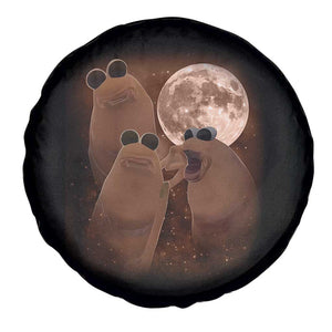 Three Marcus The Worm Moon Spare Tire Cover Funny Weird Cursed Meme TS11 Print Your Wear
