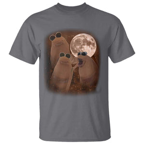 Three Marcus The Worm Moon T Shirt Funny Weird Cursed Meme TS11 Charcoal Print Your Wear