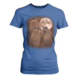 Three Marcus The Worm Moon T Shirt For Women Funny Weird Cursed Meme TS11 Royal Blue Print Your Wear