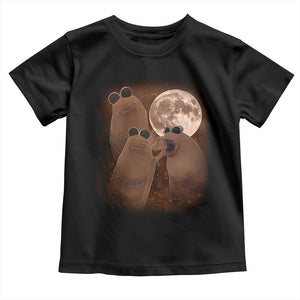Three Marcus The Worm Moon Toddler T Shirt Funny Weird Cursed Meme TS11 Black Print Your Wear