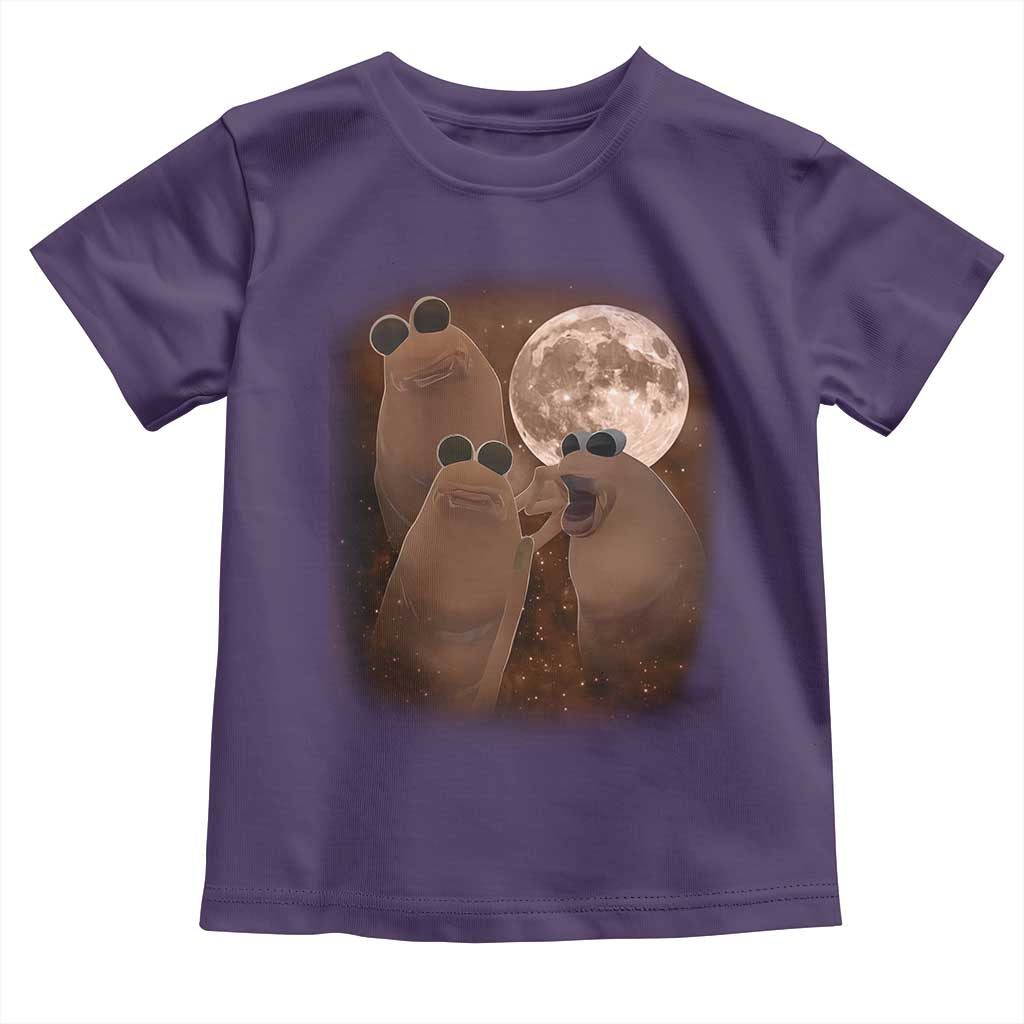 Three Marcus The Worm Moon Toddler T Shirt Funny Weird Cursed Meme TS11 Purple Print Your Wear