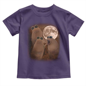 Three Marcus The Worm Moon Toddler T Shirt Funny Weird Cursed Meme TS11 Purple Print Your Wear