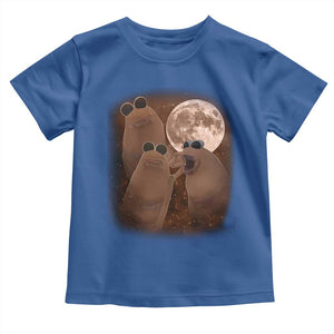 Three Marcus The Worm Moon Toddler T Shirt Funny Weird Cursed Meme TS11 Royal Blue Print Your Wear