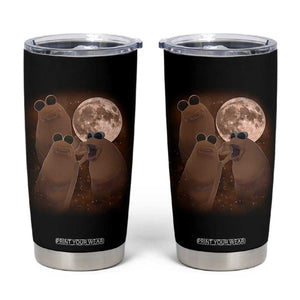 Three Marcus The Worm Moon Tumbler Cup Funny Weird Cursed Meme TS11 Black Print Your Wear