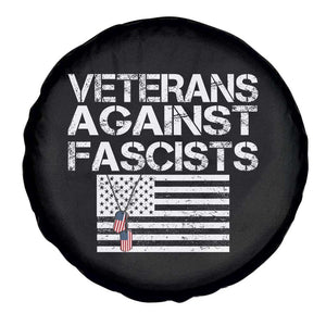 Veterans Against Fascists Spare Tire Cover Patriotic Soldier Vintage American Flag Dog Tag TS11 Print Your Wear