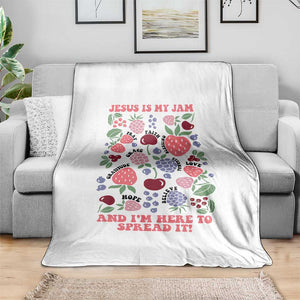 Jesus Is My Jam And I Am Here To Spread It Throw Blanket Christian Faith TS11 Print Your Wear