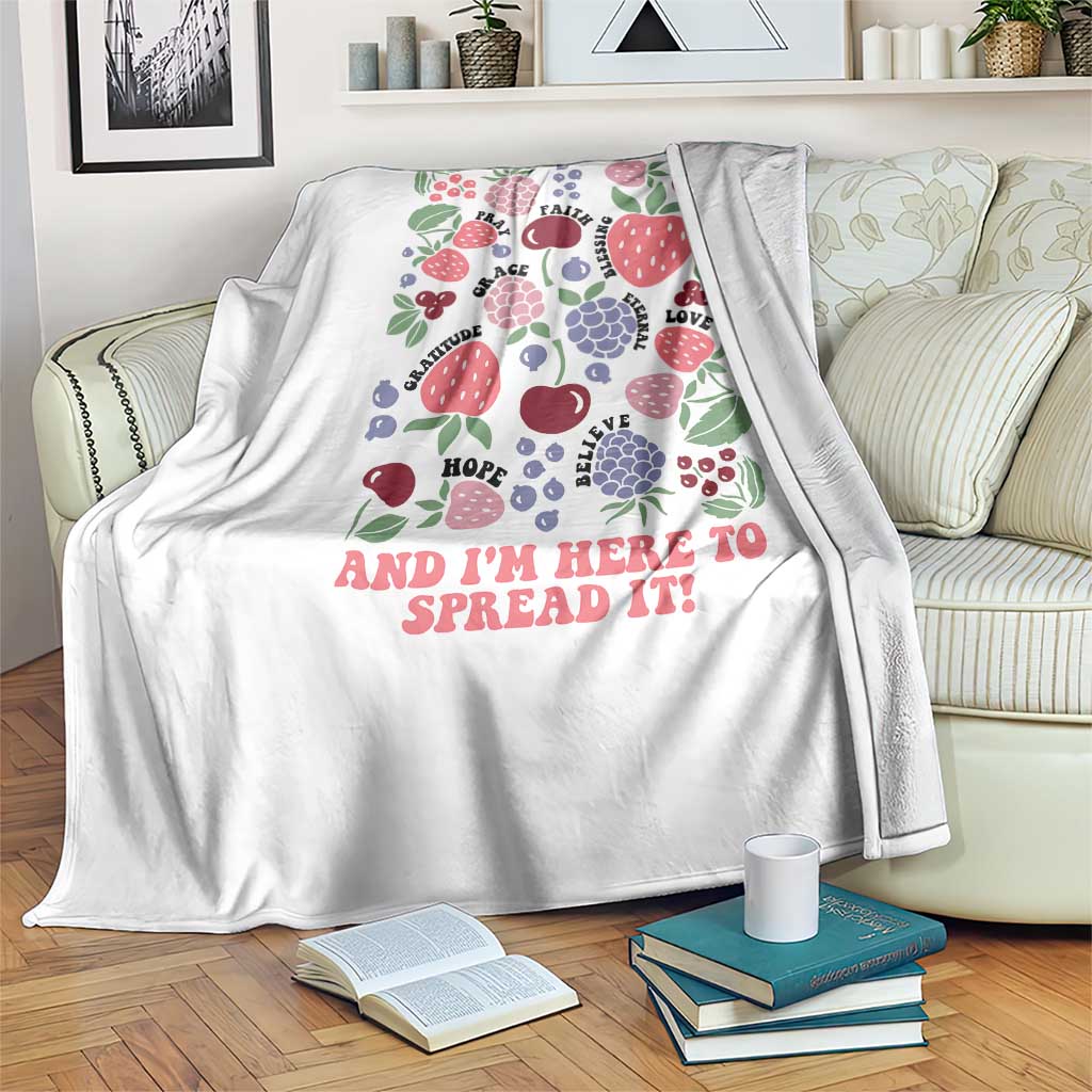 Jesus Is My Jam And I Am Here To Spread It Throw Blanket Christian Faith TS11 Print Your Wear