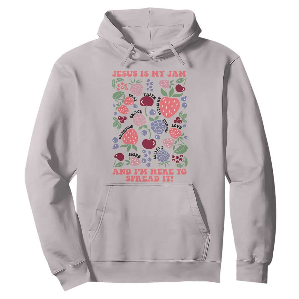 Jesus Is My Jam And I Am Here To Spread It Hoodie Christian Faith TS11 Ice Gray Print Your Wear