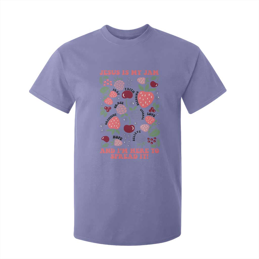 Jesus Is My Jam And I Am Here To Spread It T Shirt For Kid Christian Faith TS11 Violet Print Your Wear