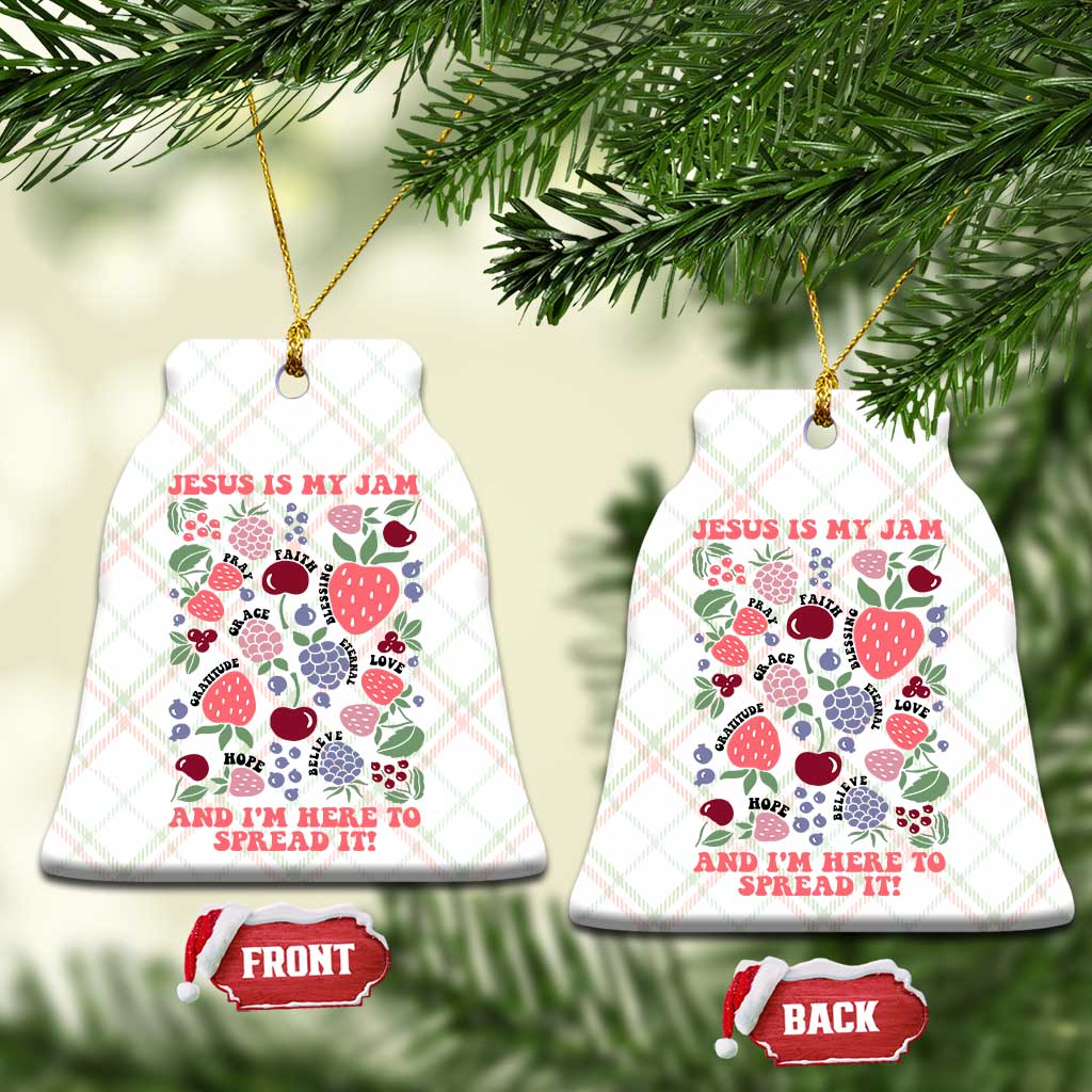 Jesus Is My Jam And I Am Here To Spread It Ceramic Ornament Christian Faith TS11 Print Your Wear
