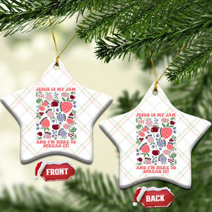 Jesus Is My Jam And I Am Here To Spread It Ceramic Ornament Christian Faith TS11 Print Your Wear