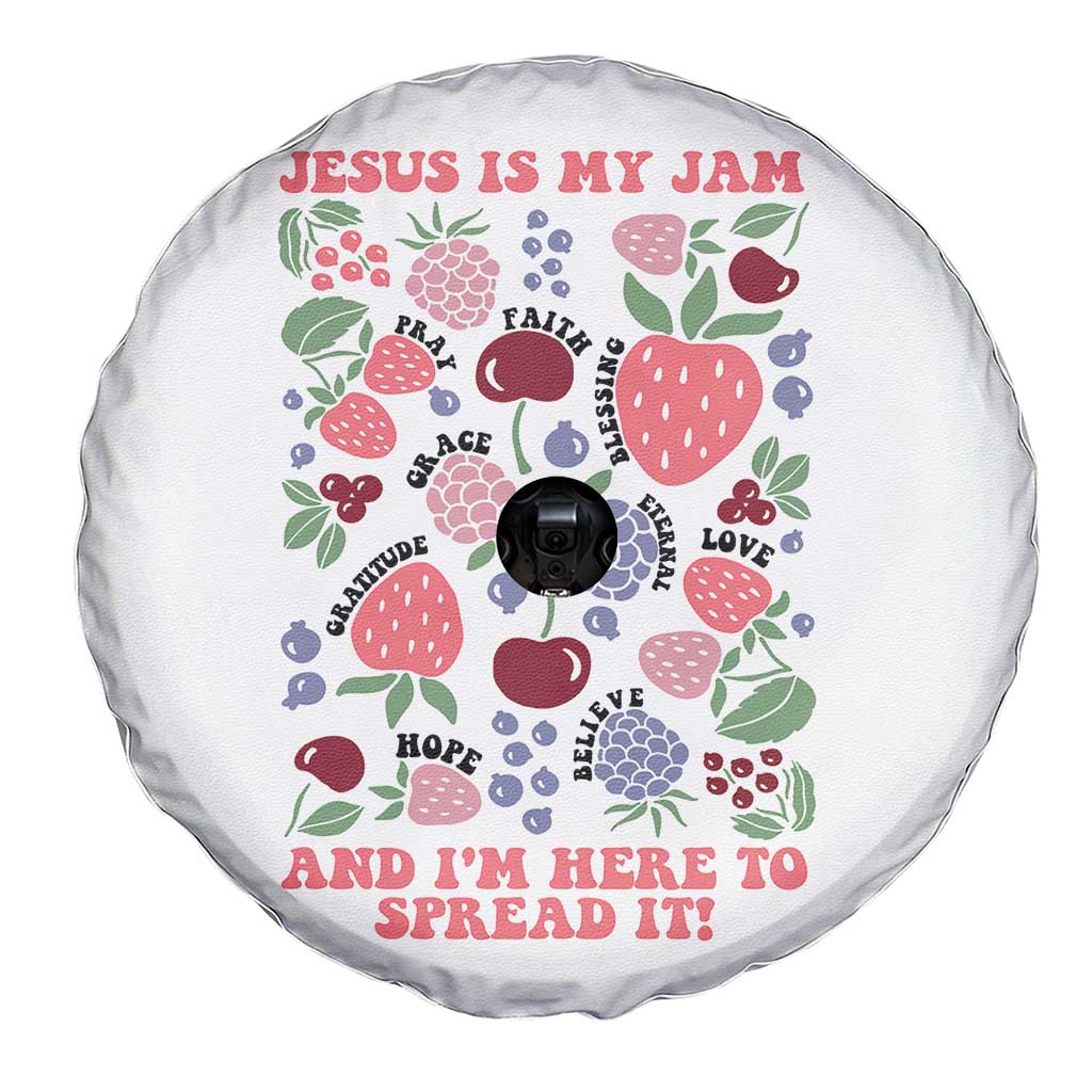 Jesus Is My Jam And I Am Here To Spread It Spare Tire Cover Christian Faith TS11 Print Your Wear