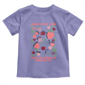 Jesus Is My Jam And I Am Here To Spread It Toddler T Shirt Christian Faith TS11 Violet Print Your Wear