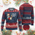 Funny Xmas Wine Ugly Christmas Sweater Full Of Holiday Spirit Santa TS11 Burgundy Print Your Wear