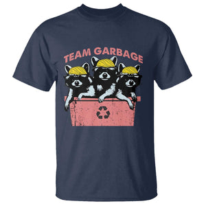 Funny Trump Supporter T Shirt Team Garbage Racoon Blonde Hair TS11 Navy Print Your Wear