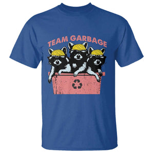 Funny Trump Supporter T Shirt Team Garbage Racoon Blonde Hair TS11 Royal Blue Print Your Wear