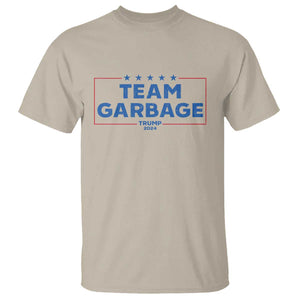 Team Garbage Trump 2024 T Shirt Star Striped TS11 Sand Print Your Wear