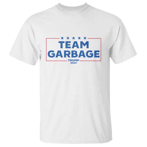 Team Garbage Trump 2024 T Shirt Star Striped TS11 White Print Your Wear