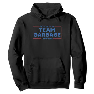 Team Garbage Trump 2024 Hoodie Vintage Star Striped TS11 Black Print Your Wear