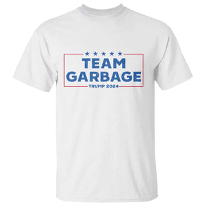 Team Garbage Trump 2024 T Shirt Vintage Star Striped TS11 White Print Your Wear