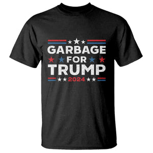 Garbage For Trump 2024 T Shirt Vintage Star Striped TS11 Black Print Your Wear